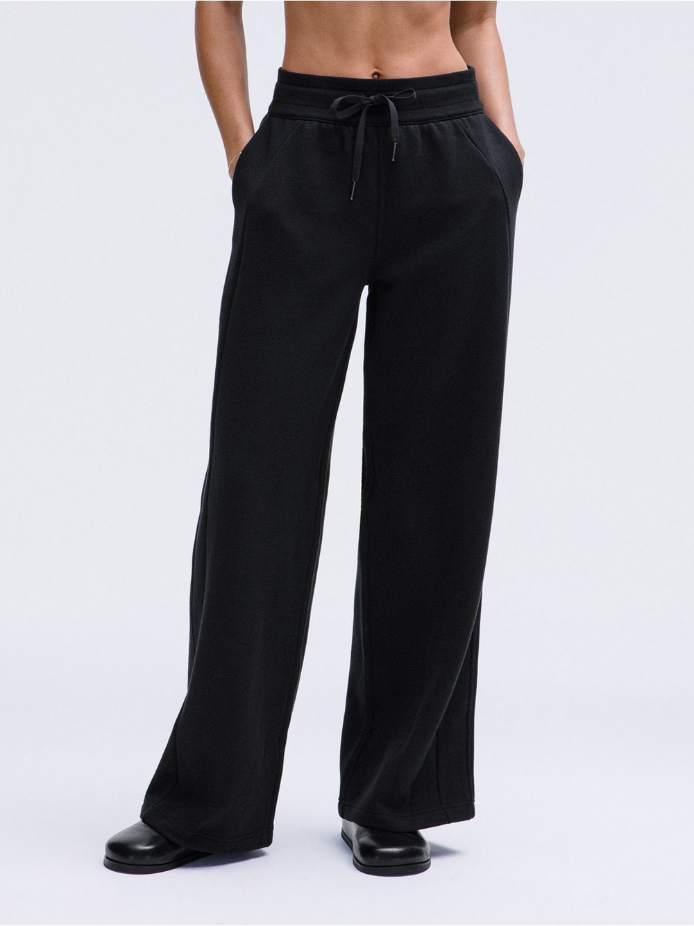 Lululemon Acuba Mid Rise Wide Cotton Sweatpants